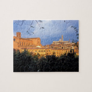 Das toskanische Dorf Sienna, Italien. Puzzle