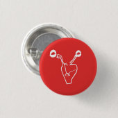 Das tote Eierstock-Logo Button (Vorne & Hinten)