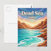 Das Tote Meer Jordanien Postkarte (Vorne/Hinten)