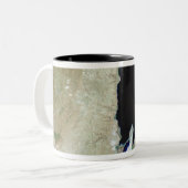 Das tote Meer Zweifarbige Tasse (Vorderseite Links)