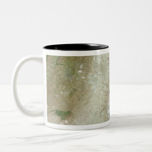 Das tote Meer Zweifarbige Tasse (Links)