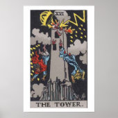Das Tower Tarot Card Poster (Vorne)