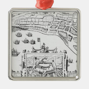 Das Towne und das Platforme von Fayall Ornament Aus Metall