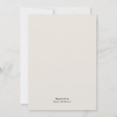 Das traditionelle Brautparty der Ehe zur Erneuerun Einladung (Rückseite)