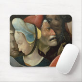 Das Tragen des Kreuzes, das drei Gesichter zeigt Mousepad (Mit Mouse)