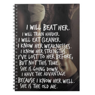 Das Trainings-Motivation der Frauen, schlage ich Notizblock