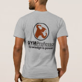 Das Trainings-T - Shirt der Männer (grau) (Rückseite)