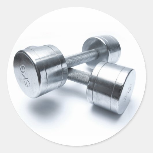 Das Trainings Tank Top Runder Aufkleber (Vorderseite)