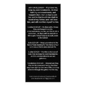 Das Transkript Gottes Charakter Werbekarte (Hinten)