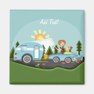 Das Traumleben des Campers Magnet