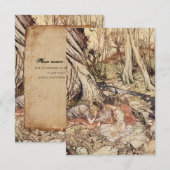 Das Traumparchment der Mittsommernacht Save the Da Date (Vorne/Hinten)