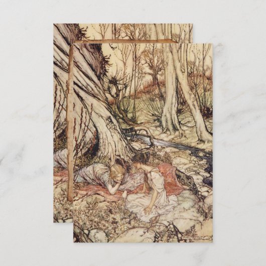 Das Traumparchment der Mittsommernacht Save the Da Save The Date (Vorne/Hinten)