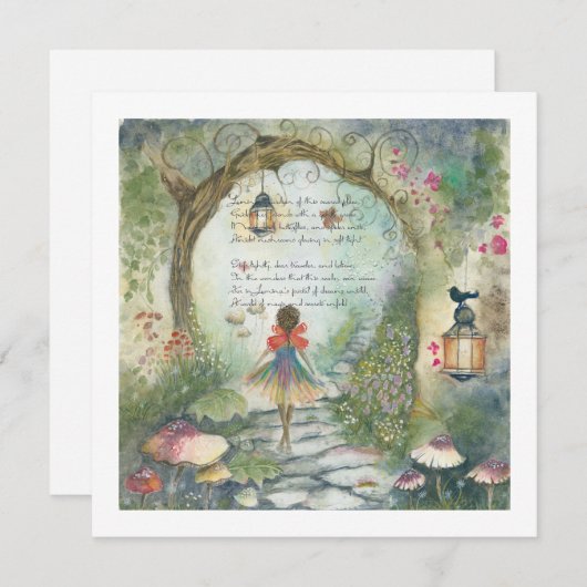 Das Traumportal von Lumina Einladung (Vorne/Hinten)