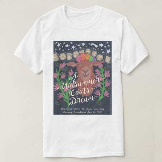 Das TraumShirt einer Hochsommer-Ziege T-Shirt (Design vorne)