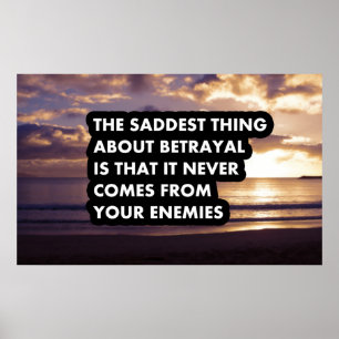 Das Traurigste an Verrat Poster