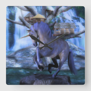 Das Treehouse Quadratische Wanduhr