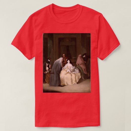 Das Treffen 1746 von Pietro Longhi Pietro Falca T-Shirt (Design vorne)