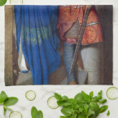 Das Treffen auf den Treppen von Turret von F. W. B Geschirrtuch (Gefaltet)