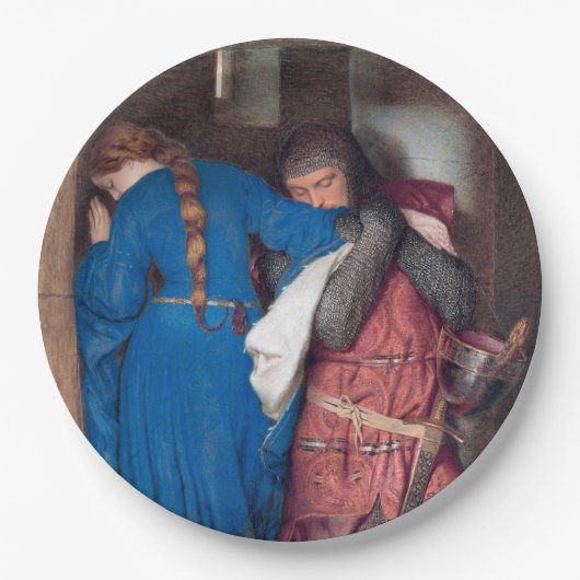 Das Treffen auf den Treppen von Turret (von F.W. B Pappteller (Vorderseite)