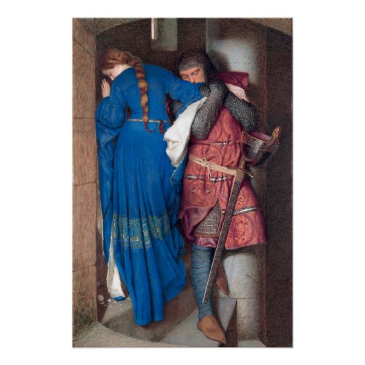 Das Treffen auf den Treppen von Turret (von F.W. B Poster (Vorderseite)