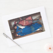 Das Treffen auf den Treppen von Turret (von F.W. B Rechteckiger Aufkleber (Umschlag)