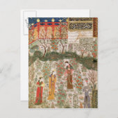 Das Treffen des persischen Prinzen Humay mit China Postkarte (Vorne/Hinten)