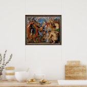 Das Treffen von Abraham und Melchisedek Poster (Küche)