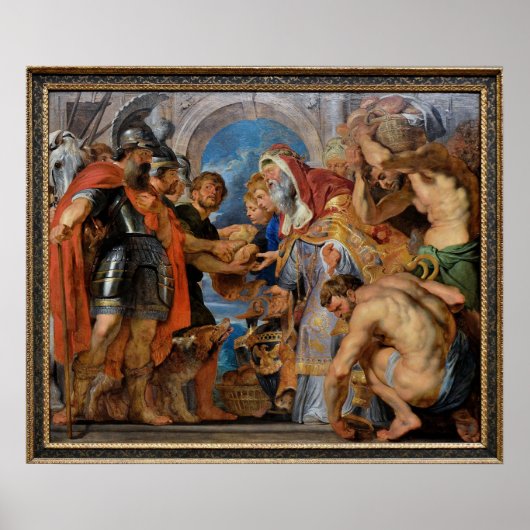 Das Treffen von Abraham und Melchisedek Poster (Vorne)