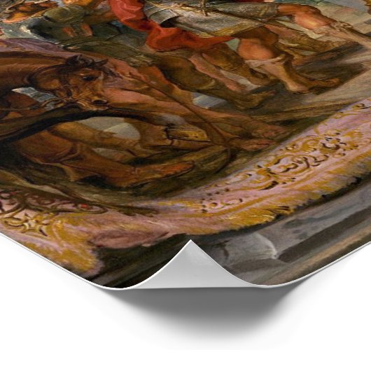 Das Treffen von Abraham und Melchisedek Rubens Art Poster (Ecke)