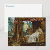 Das Treffen von Antony und Cleopatra von Alma-Tade Postkarte (Vorne/Hinten)