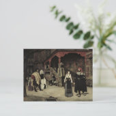 Das Treffen von Faust und Marguerite, 1860 Postkarte (Stehend Vorderseite)