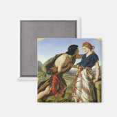 Das Treffen von Jakob und Rachel, 1853 Magnet (Vorderseite/Rückseite)