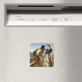 Das Treffen von Jakob und Rachel, 1853 Magnet (In Situ (Geschirrspüler))