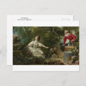 Das Treffen von Jean Honore Fragonard Postcard Postkarte (Vorne/Hinten)