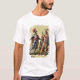 Das Treffen zwischen Hernando Cortes (1485-1547) T-Shirt
