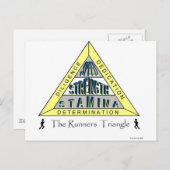 DAS TRIANGLE DES RUNNERS POSTKARTE (Vorne/Hinten)