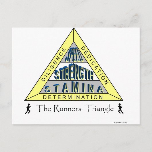 DAS TRIANGLE DES RUNNERS POSTKARTE (Vorderseite)