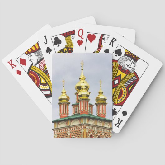 Das Trinity Sergiv Kloster Spielkarten (Rückseite)