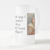 Das trinke ich nicht!! mattglas bierglas (VorderseiteRechts)