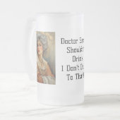 Das trinke ich nicht!! mattglas bierglas (Vorderseite Links)