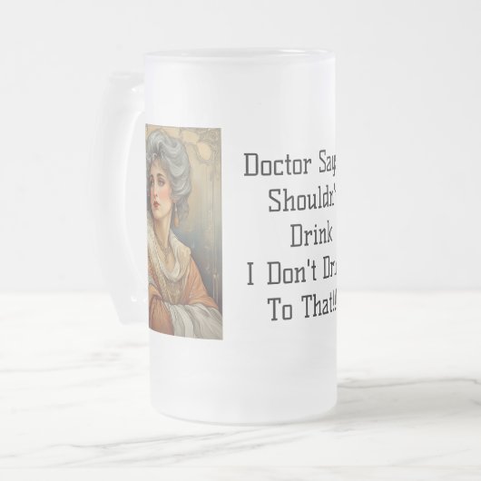 Das trinke ich nicht!! mattglas bierglas (Vorderseite Links)