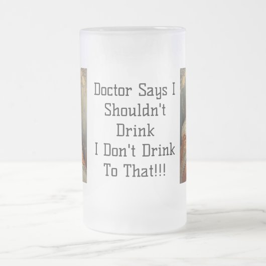 Das trinke ich nicht!! mattglas bierglas (Mittel)