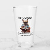 Das Trinken von Fremdsprachen kann zu Speicherverl Glas (Vorderseite)