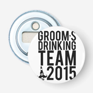 Das trinkende Team 2015 des Bräutigams Flaschenöffner