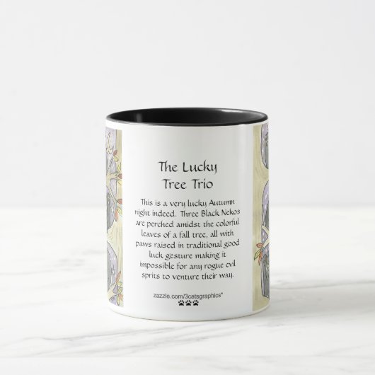 Das Trio der glücklichen Bäume Tasse (Zentrum)
