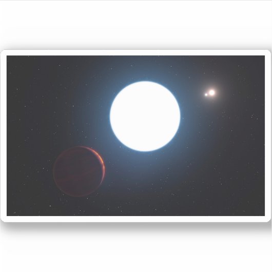 Das Triple-Star-System Hd 131399 Aufkleber (Vorderseite)