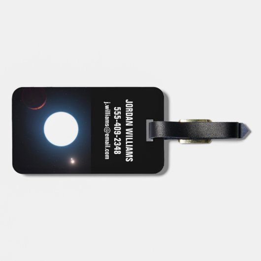 Das Triple-Star-System Hd 131399 Gepäckanhänger (Rückseite horizontal)