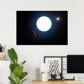 Das Triple-Star-System Hd 131399 Poster (Heimbüro)