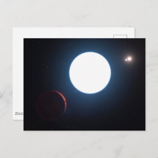 Das Triple-Star-System Hd 131399 Postkarte (Vorne/Hinten)