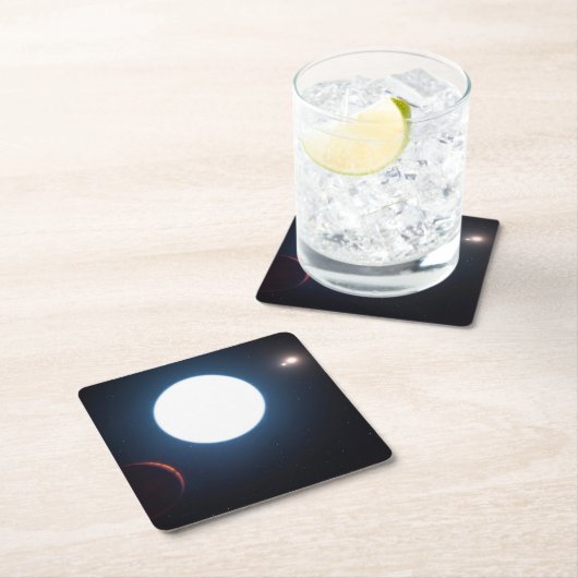 Das Triple-Star-System Hd 131399 Rechteckiger Pappuntersetzer (Vor Ort)